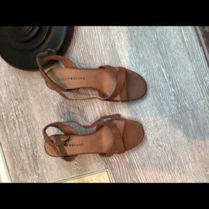 Lucky Brand Heeled Sandals never worn